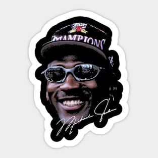 Michael Jordan Signature Big Face Sticker